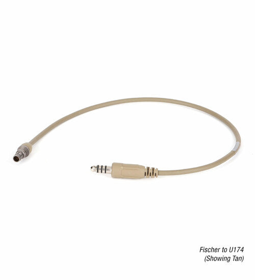1001228-00/01-0021, 1001228-00/01-0027:  The Ops-Core U174 Stereo Downlead Cable Only for Connectorized Amp Headsets Comm Gear Supply CGS