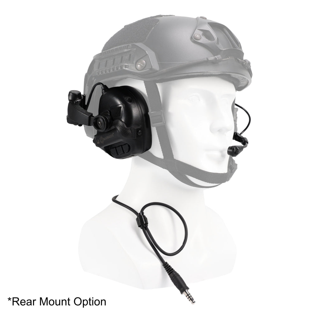 P/N: M32-V1 Comms Headset w/ Active Hearing Protection & Enhancement For Airsoft, Tactical Training, Recreation, etc. Comm Gear Supply CGS m32 mod4