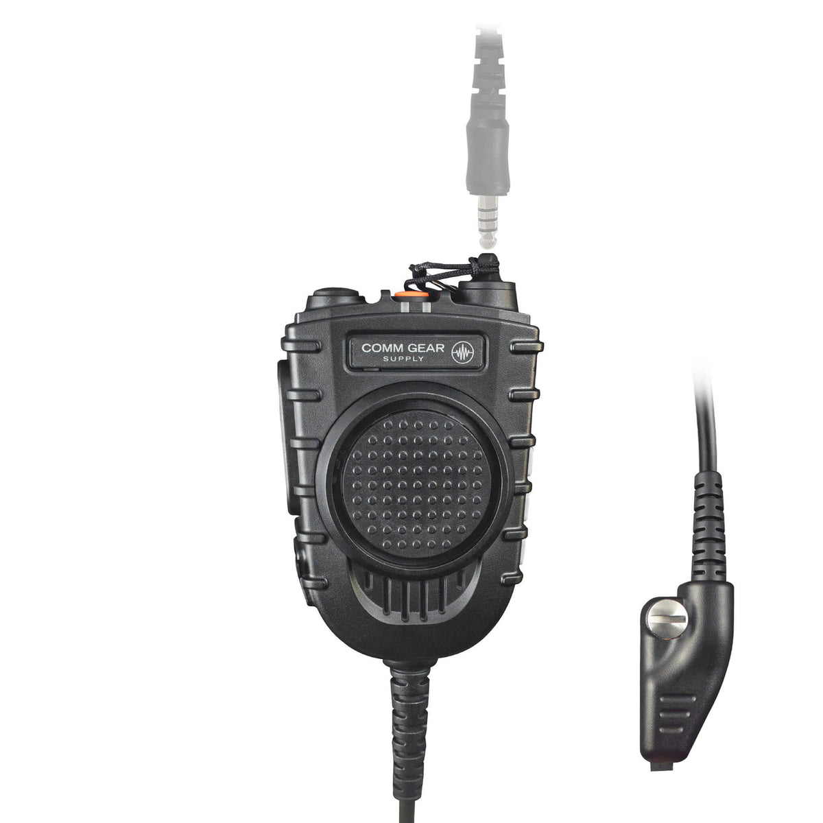 Speaker Mic w/ PTT Adapter for Headset: NATO/Military US