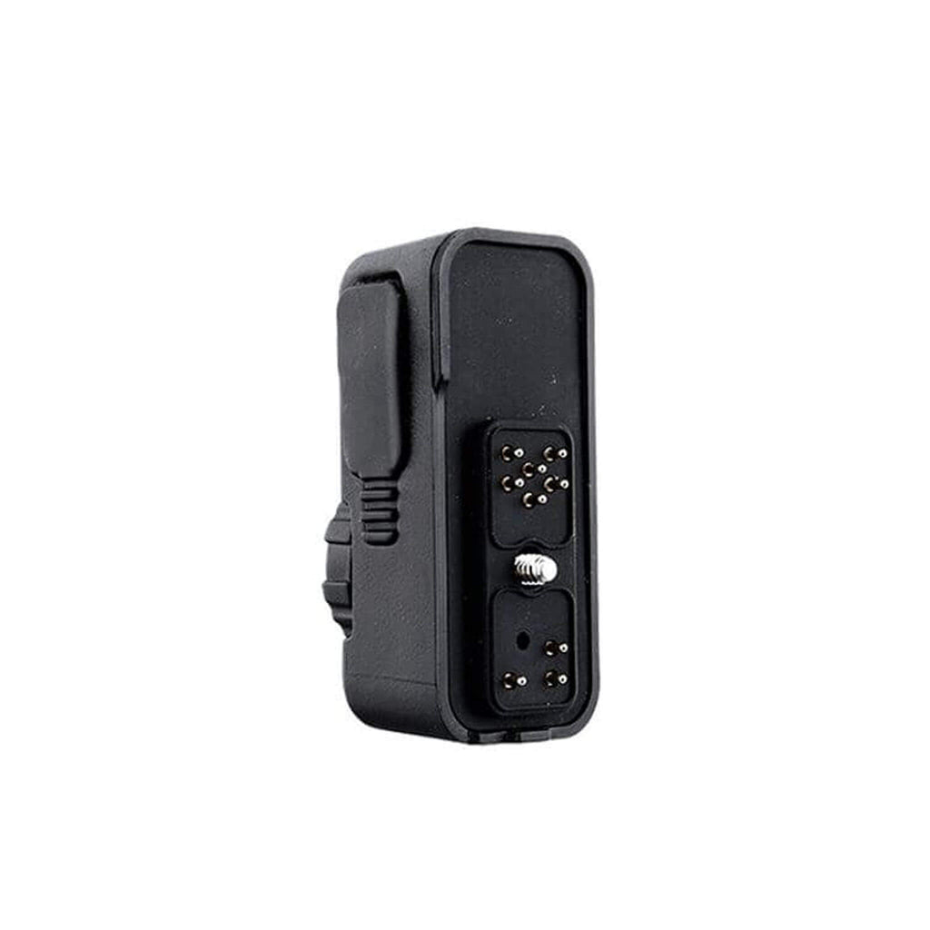 55-03 Earpiece & Mic Adapter will allow for Hytera PT-580, PD-702, PD-782, PD-785, PD-982 & more.  Allows the Hytera multi-pin radio to use Motorola 2 Pin mic/earpiece Comm Gear Supply CGS