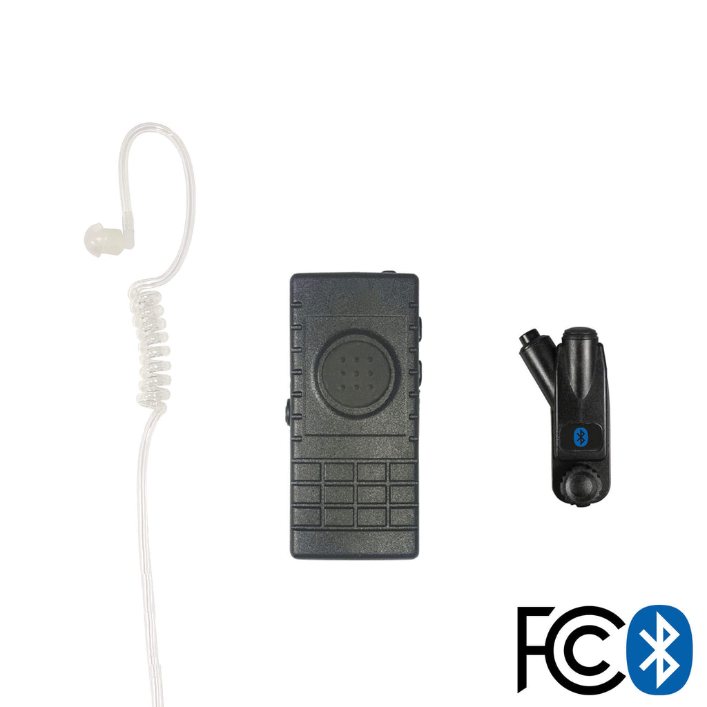 Bluetooth Lapel/Utility Mic & Earpiece Kit w/ Adapter For Motorola: APX (Apex) Series, XPR Series, SRX2200, pryme BTH-300-BT-583APX Comm Gear Supply CGS