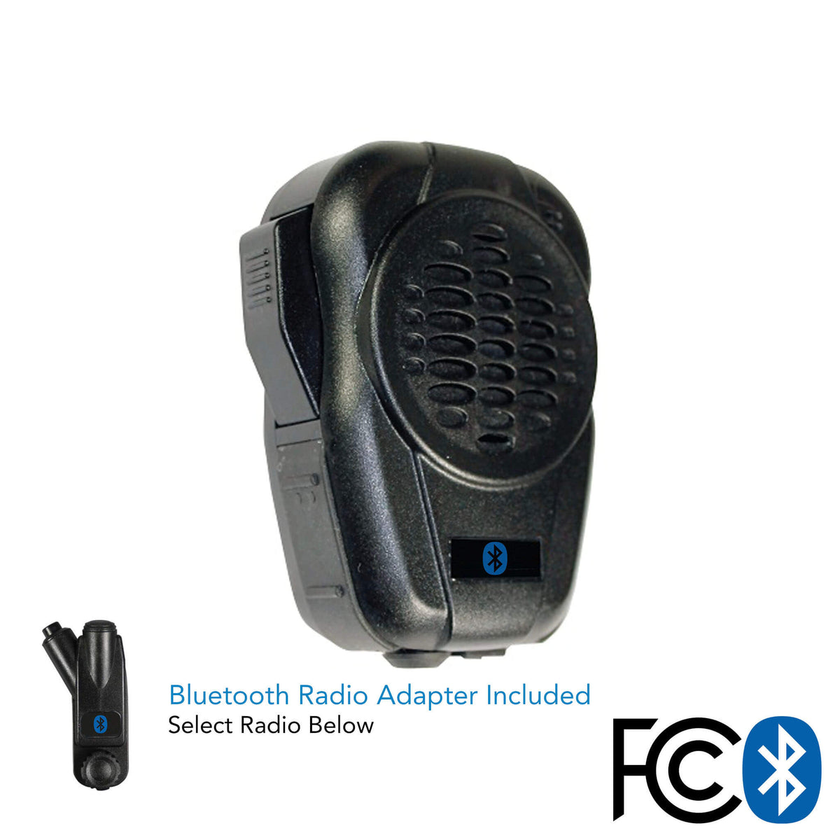 Bluetooth Speaker Mic w/ Adapter For 2-way Radios: Motorola