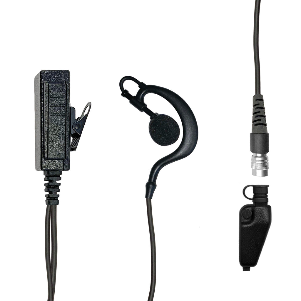 falcon ep311qr Mic & Ear Hook Earpiece Radio Kit - EF Johnson: VP5000, VP5230, VP5330, VP5430, VP6000, VP6230, VP6330, VP6430 & More. Comm Gear Supply CGS LT-EH-11SR