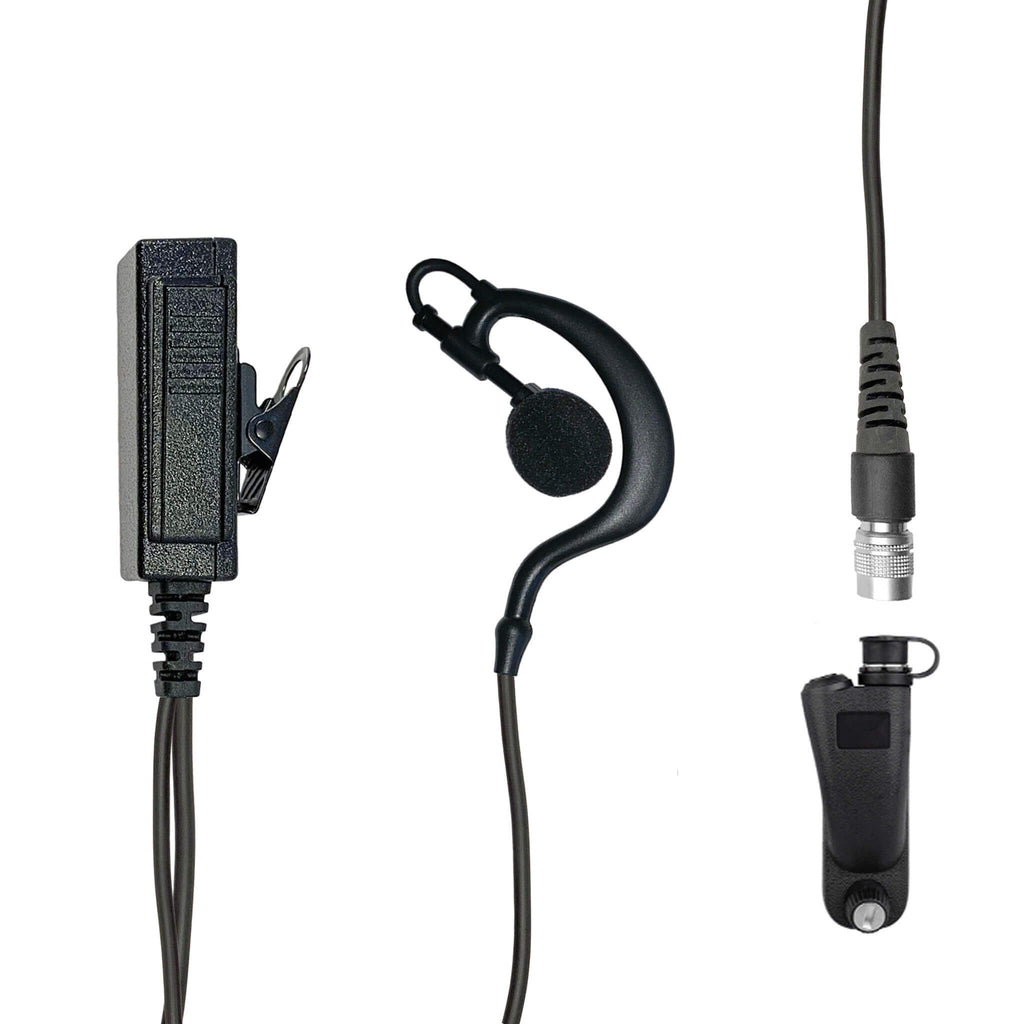 falcon ep334qr Mic & Ear Hook Earpiece Radio Kit - Maxon/Tecnet - TPD 1000, TPD-1116, TPD-1416, TPD-1124, TPD-1424, RCA - PRODIGI Digital - RDR2500, RDR2550, RDR2600, RDR36500, RDR3600 & More Comm Gear Supply CGS LT-EH-34SR