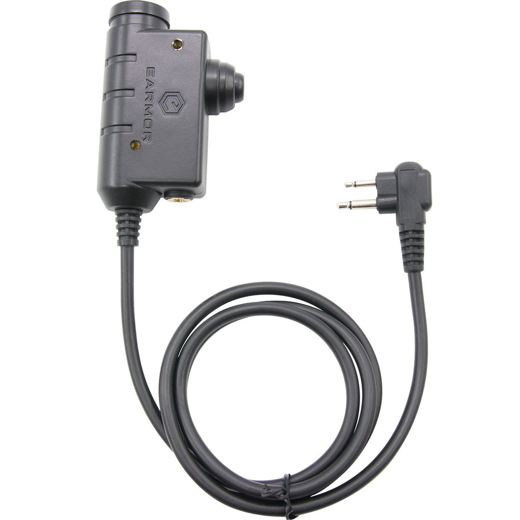 earmor M51-MOTO2PIN: Tactical Headset Push To Talk(PTT) Adapter for Motorola Maxon/Tekk 2-Pin Radio. Popular for BPR40 Radius MagOne CP200 CP110 CP185 CP040 GP300 GP3000 CT PRO1150 PR400 EP450 CLS  Comm Gear Supply CGS