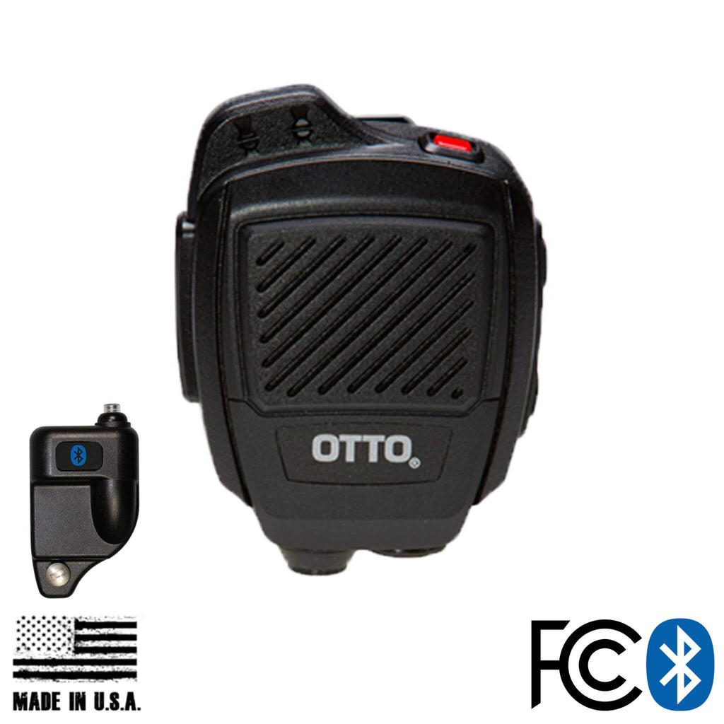 V2-R2BT53133-A Bluetooth OTTO USA Made Speaker Mic & Adapter For Harris: All P5300 P5400 P5500, XG-15/25/75 & More Comm Gear Supply CGS