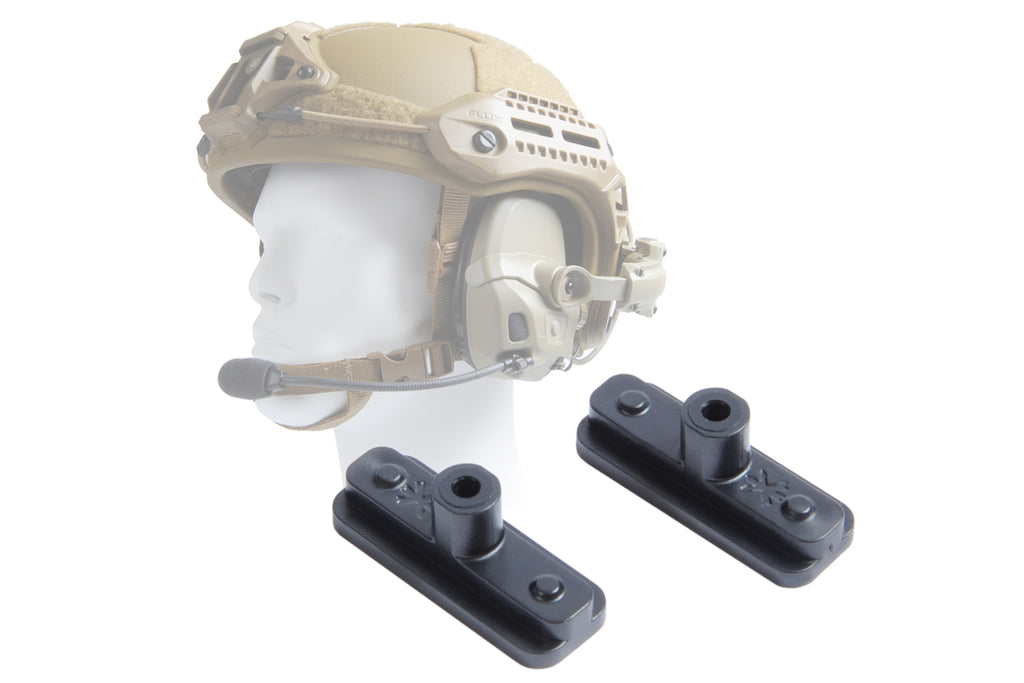 HLM-PLM: Platform Adapter to attach AMP Ops-Core Rail Mounts to M-LOK rails used by manufacturers such as MTEK® and Hard Head Veterans Comm Gear Supply CGS