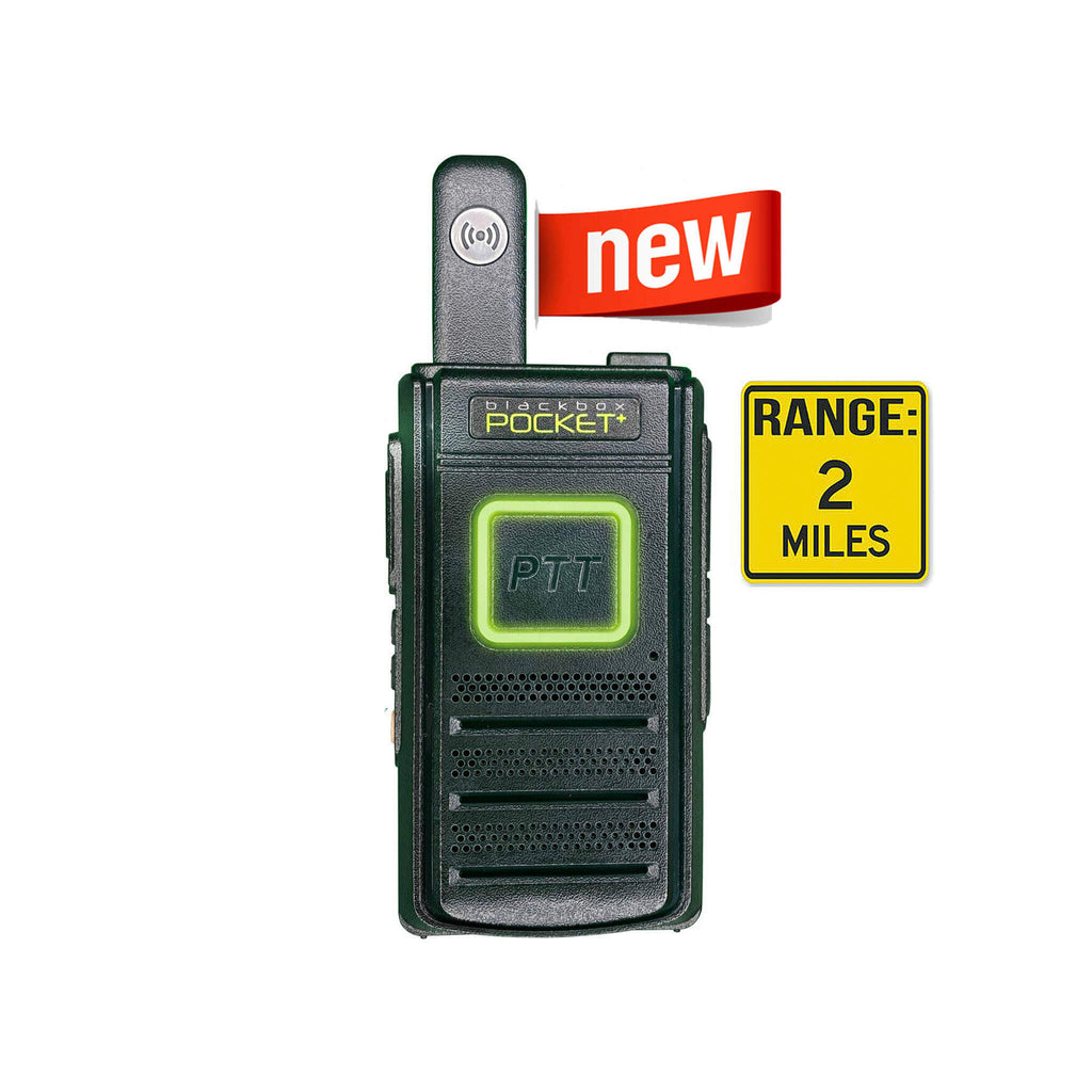 blackbox pocketplus UHF 2-Way Radio - Pocket Kit - Indoor/Outdoor Urban Professional Radio Ideal for Church / Temple Security. Comm Gear Supply CGS