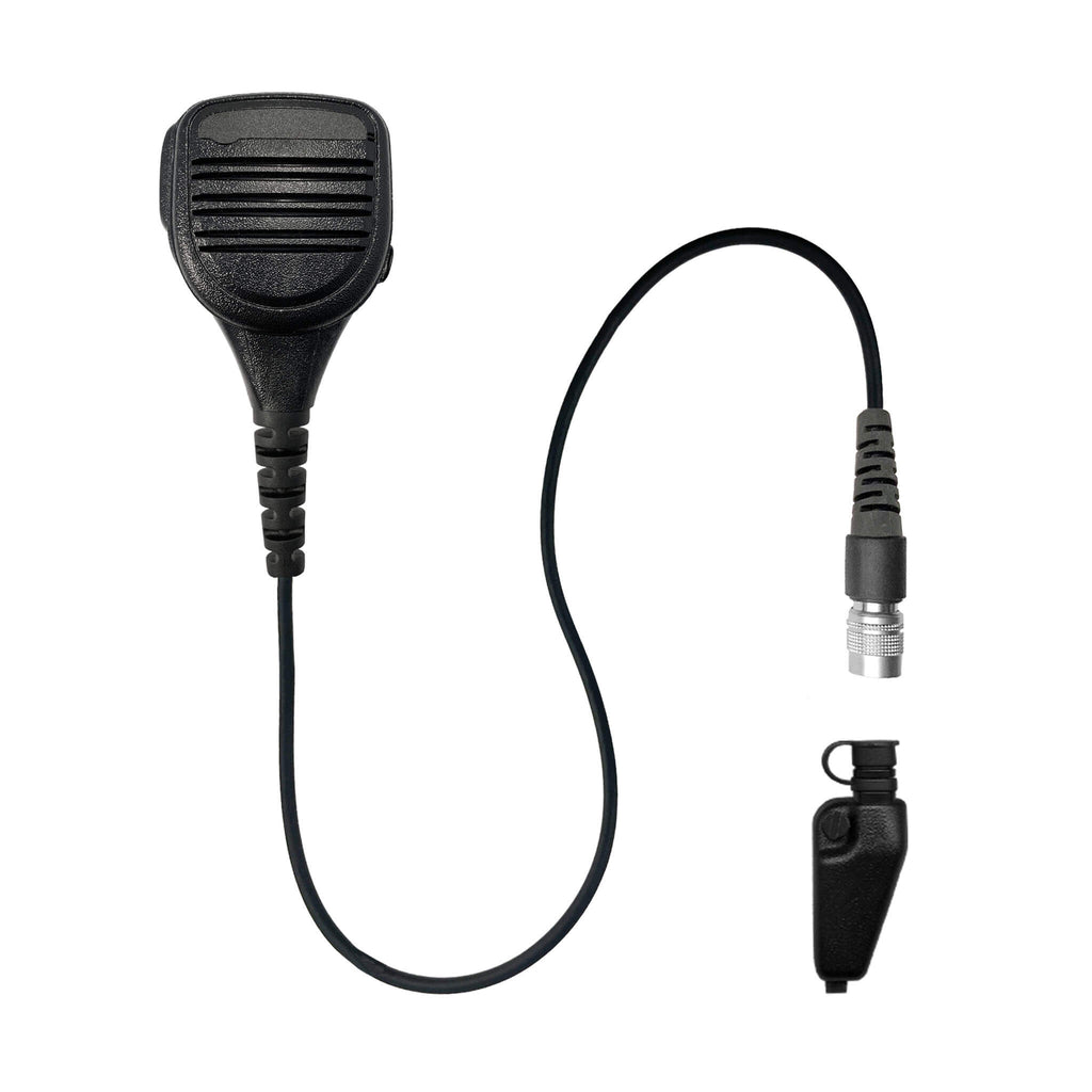 SM-V2-11SR: straight wire cable Shoulder/Chest Microphone for EF Johnson: VP5000, VP5230, VP5330, VP5430, VP6000, VP6230, VP6330, VP6430  Comm Gear Supply CGS