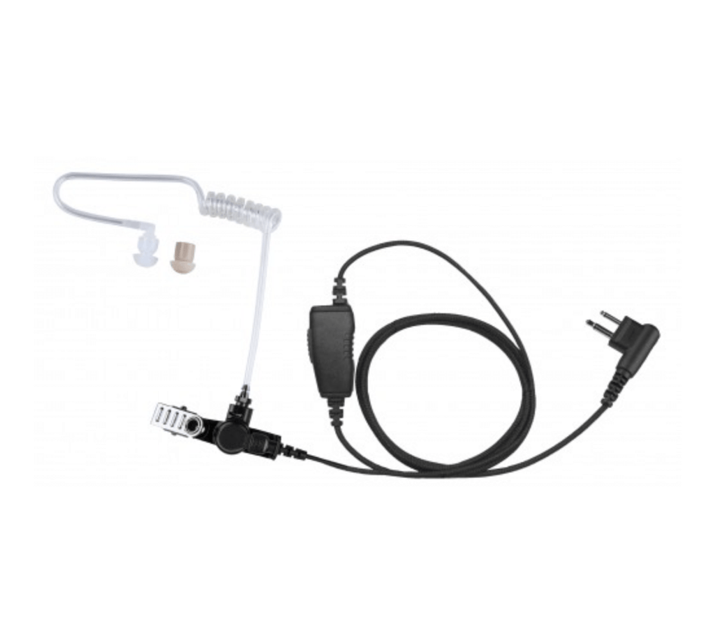 In-Line Mic w/ Acoustic Tube Acoustic Tube 1 Wire: In-line PTT with microphone Ideal for Church / Temple Security.  Comm Gear Supply CGS AT1W