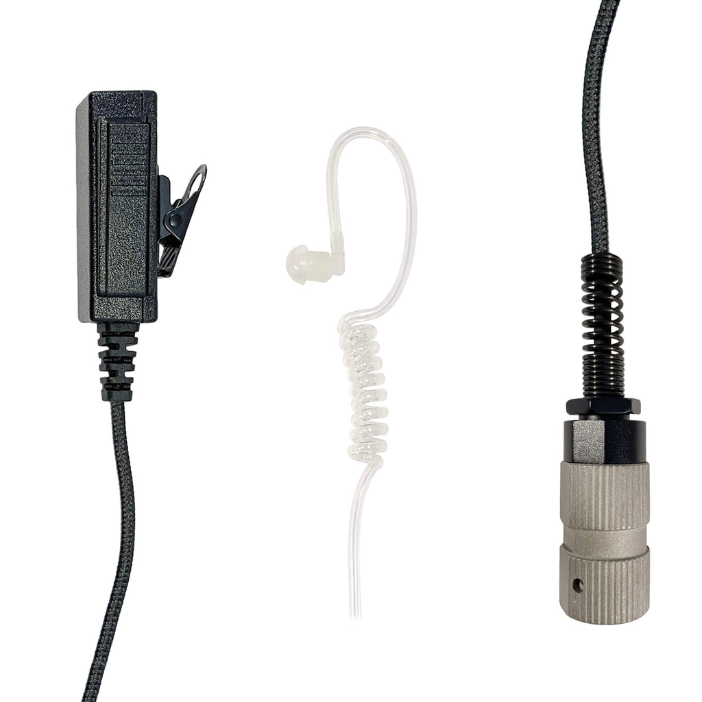 braided fiber mic earpiece radio kit Harris Falcon III/Thales: AN/PRC-113, AN/PRC-119, AN/PRC-150, AN/PRC-152, RF 7800V, 5800, LVIS USA, AN/PRC-154, AN/PRC-117, AN/PRC-119, Thales MBITR AN/PRC-148 & More Comm Gear Supply CGS