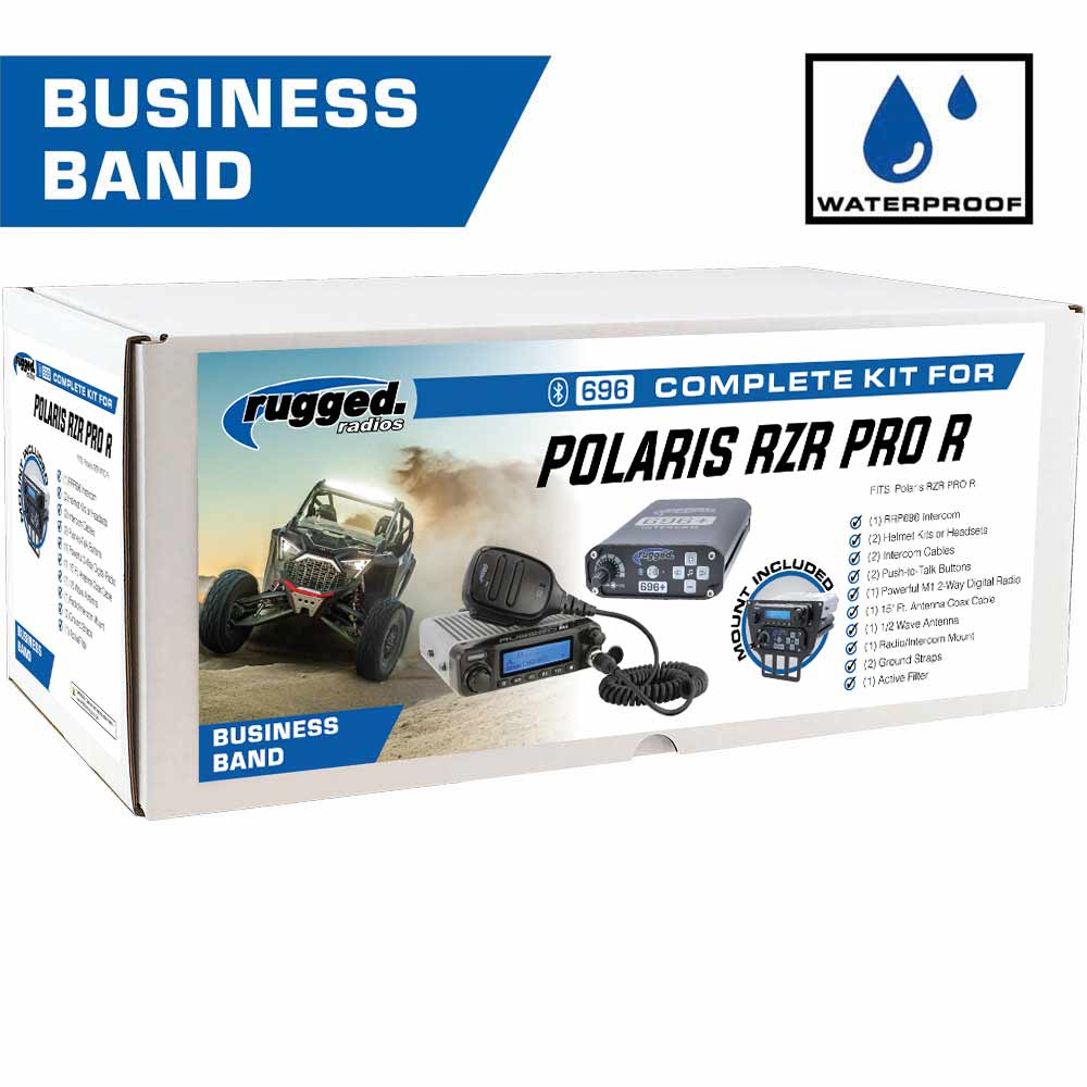Rugged Radios - Complete Helmet UTV Kit for Polaris RZR Pro XP, Pro XP 4, Turbo R, and RZR Pro R Comm Gear Supply CGS PROR-KIT-M1