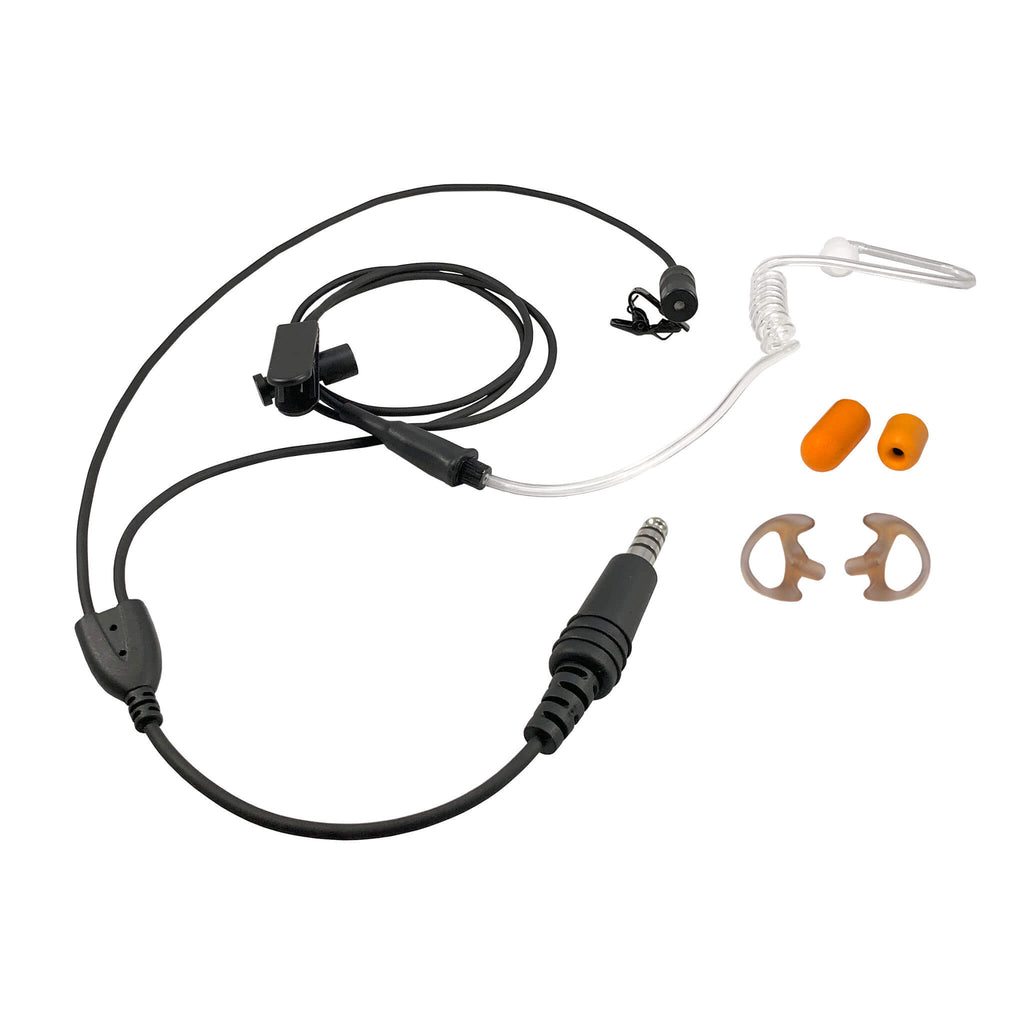 lo vis r23 tecs tactical earpiece communication system long tube