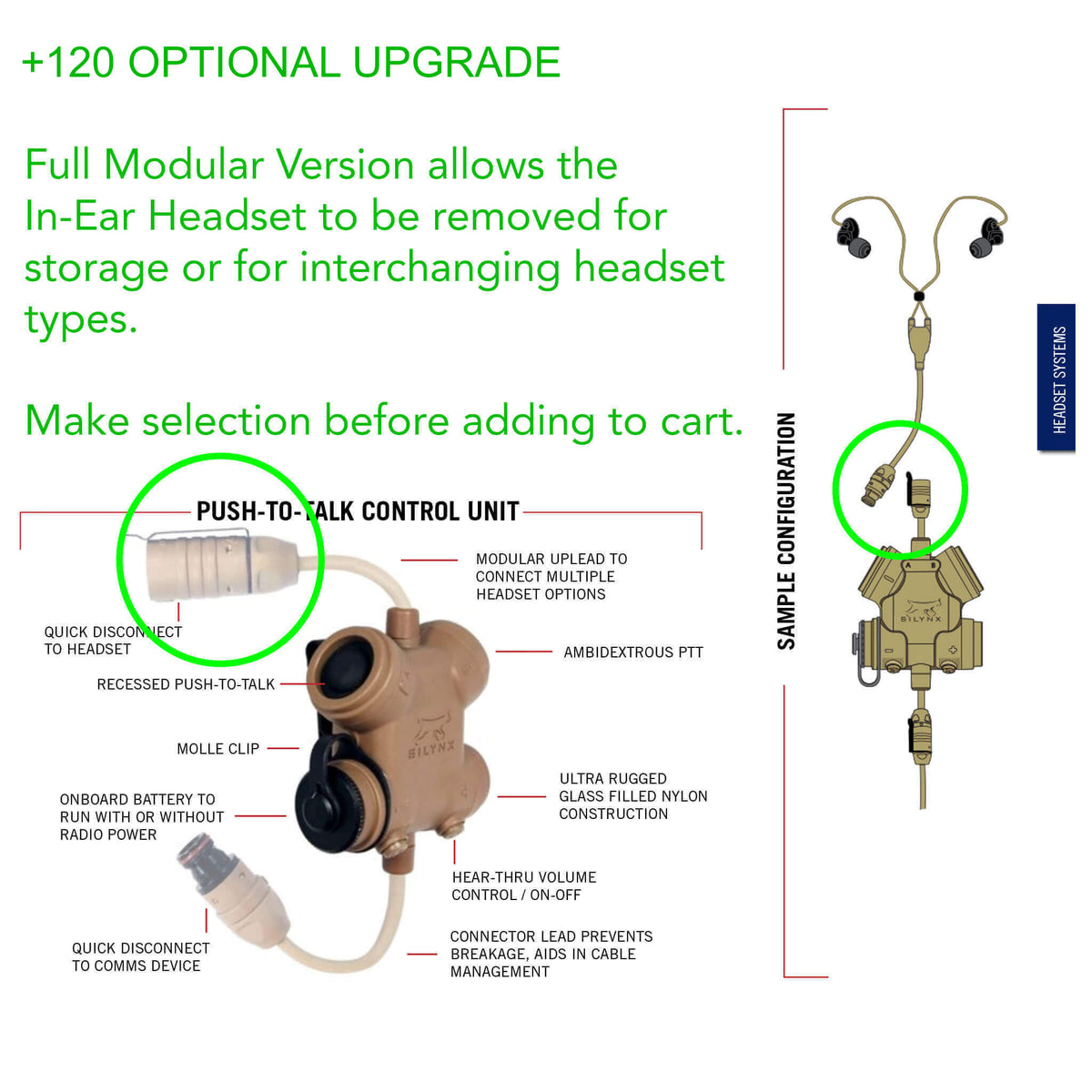 Silynx: CLARUS XPR Tactical In-Ear Comms System- w/ Quick Disconnect ...
