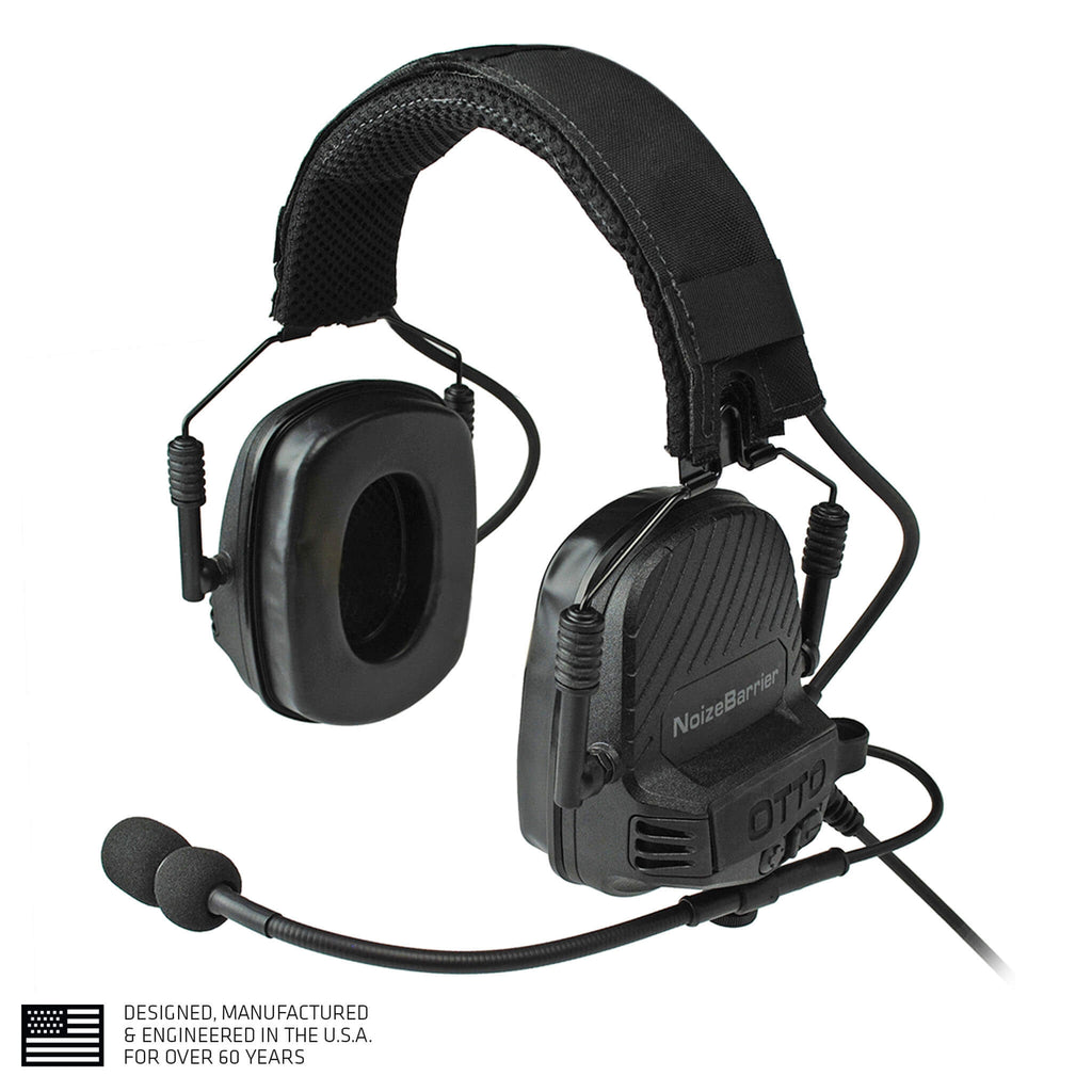 OTTO TAC NoizeBarrier Tactical Radio Headset w/ Active Hearing Protection - 2 Pin Motorola HYT Tekk BearCom Blackbox V4-11032FD V4-11032BK V4-11032OD V4-11033FD V4-11033BK V4-11033OD V4-11054BK V4-11055BK V4-11056BK V4-11058BK V4-11082BK Comm Gear Supply CGS