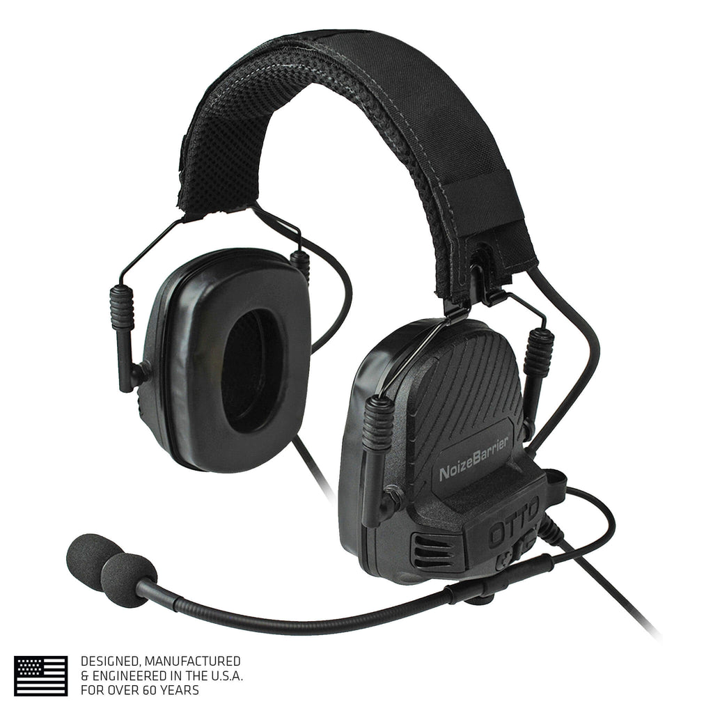 OTTO TAC NoizeBarrier Tactical Radio Headset w/ Active Hearing Protection - headset only V4-11033FD, V4-11033BK, or V4-11033OD Comm Gear Supply CGS