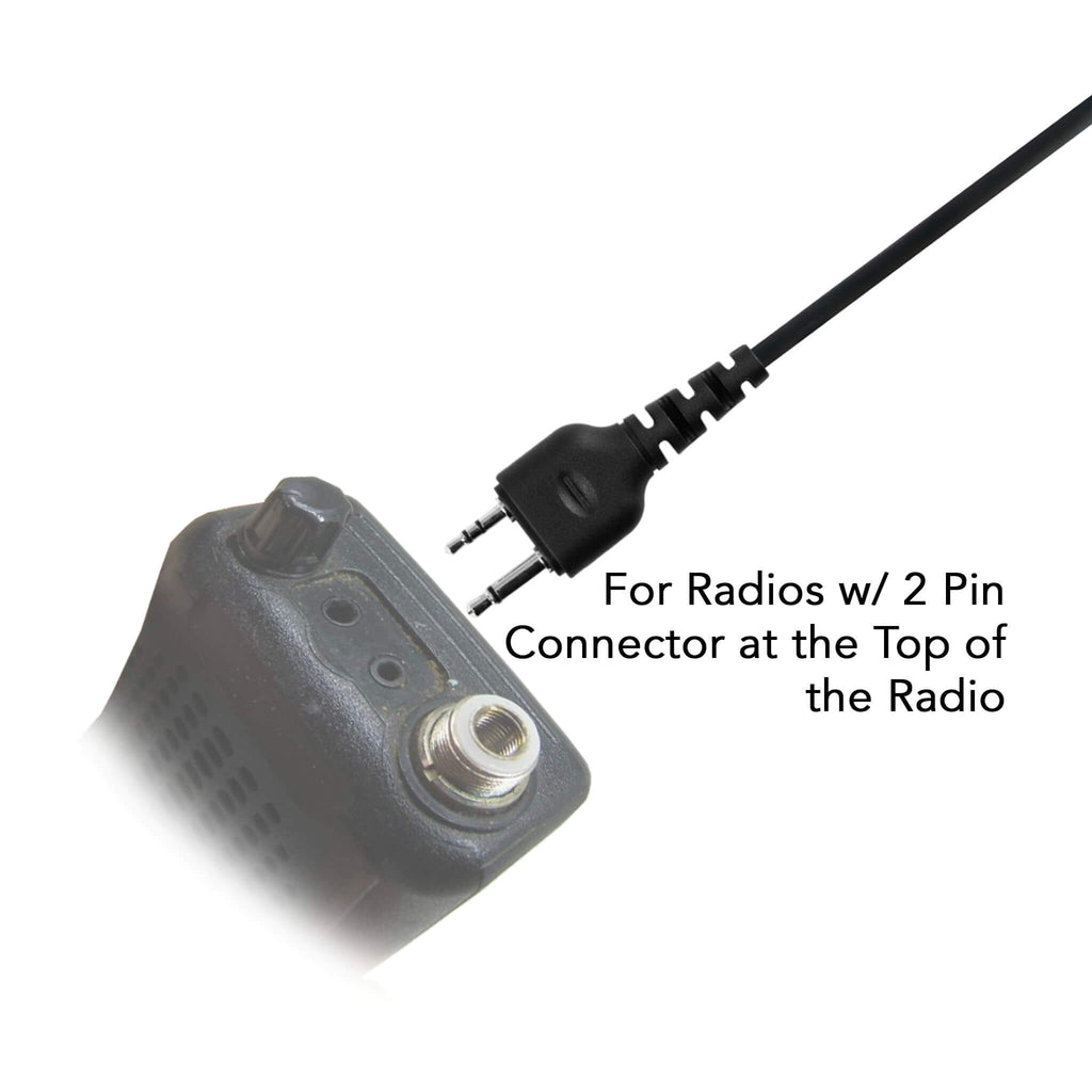 P/N: 31SR: Law Enforcement/High Professional Grade 6 Pin Radio Adapter Fits: Icom IC-F3, IC-F3S, IC-F4, IC-F4S, IC-F10, IC-F20, IC-H2, IC-H6, IC-J12, IC-M5, IC-U12, IC-U16, IC-40 & Alinco: DJ-PB27, PB20, DJ-CH272, CH202, TX/RX31, PX31- Connects to the top of the radio. Comm Gear Supply CGS