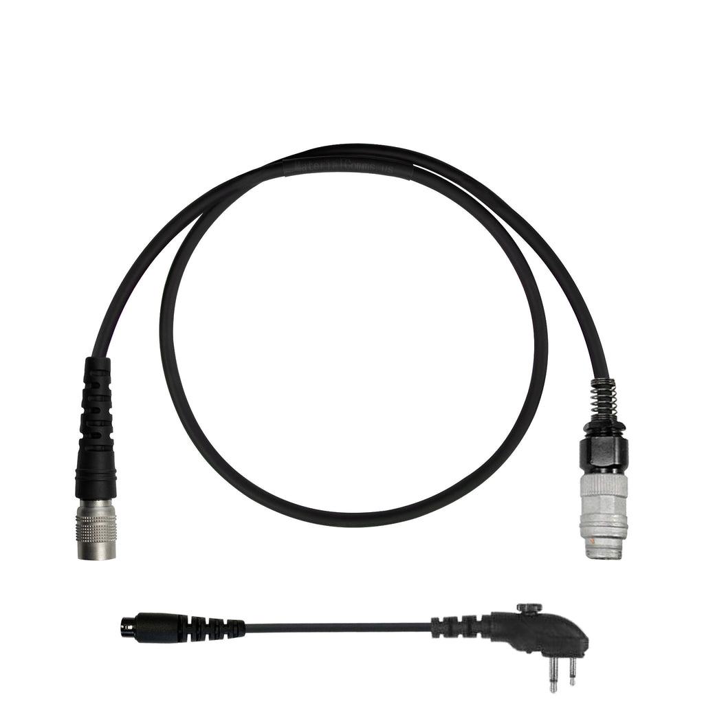 SCU-35SR: 6 Pin Hirose Quick Disconnect Adapter Cable for the Comtac VII/TMAS/SCU-300 Control Box/PTT for Motorola XPR3300/XPR3300e, XPR3500/XPR3500e, DP3440, DP3441, DP3661, DP2000/e, DP2400/e, DP2600/e, TETRA MTP3100, MTP3200, MTP3250, MTP3250, MTP3500, MTP3550, XIR P6600, XIR P6608, XIR P6620, XIR P6628, MTP850, MTP3550, DEP550, DEP570 Comm Gear Supply CGS