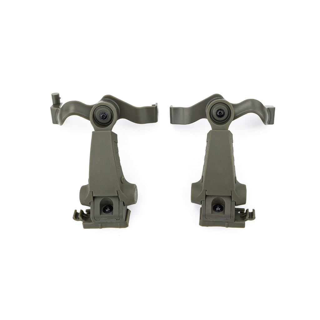 EM-M16C-TBD, Earmor Rear Helmet Mount Kit for Helmet/Headset Rail Mount Systems: FAST/ARC(Ops-Core Helmets), Team Wendy EXFIL 2.0 EXFIL 3.0, Hard Head Veterans M-LOK/MTEK/HHV & more.  Compatible only with Earmor mark 3 M31X, M32X, MARK3 headsets.