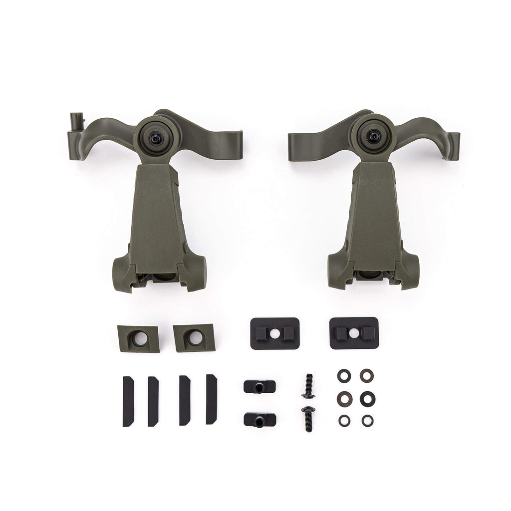EM-M16C-TBD, Earmor Rear Helmet Mount Kit for Helmet/Headset Rail Mount Systems: FAST/ARC(Ops-Core Helmets), Team Wendy EXFIL 2.0 EXFIL 3.0, Hard Head Veterans M-LOK/MTEK/HHV & more.  Compatible only with Earmor mark 3 M31X, M32X, MARK3 headsets.