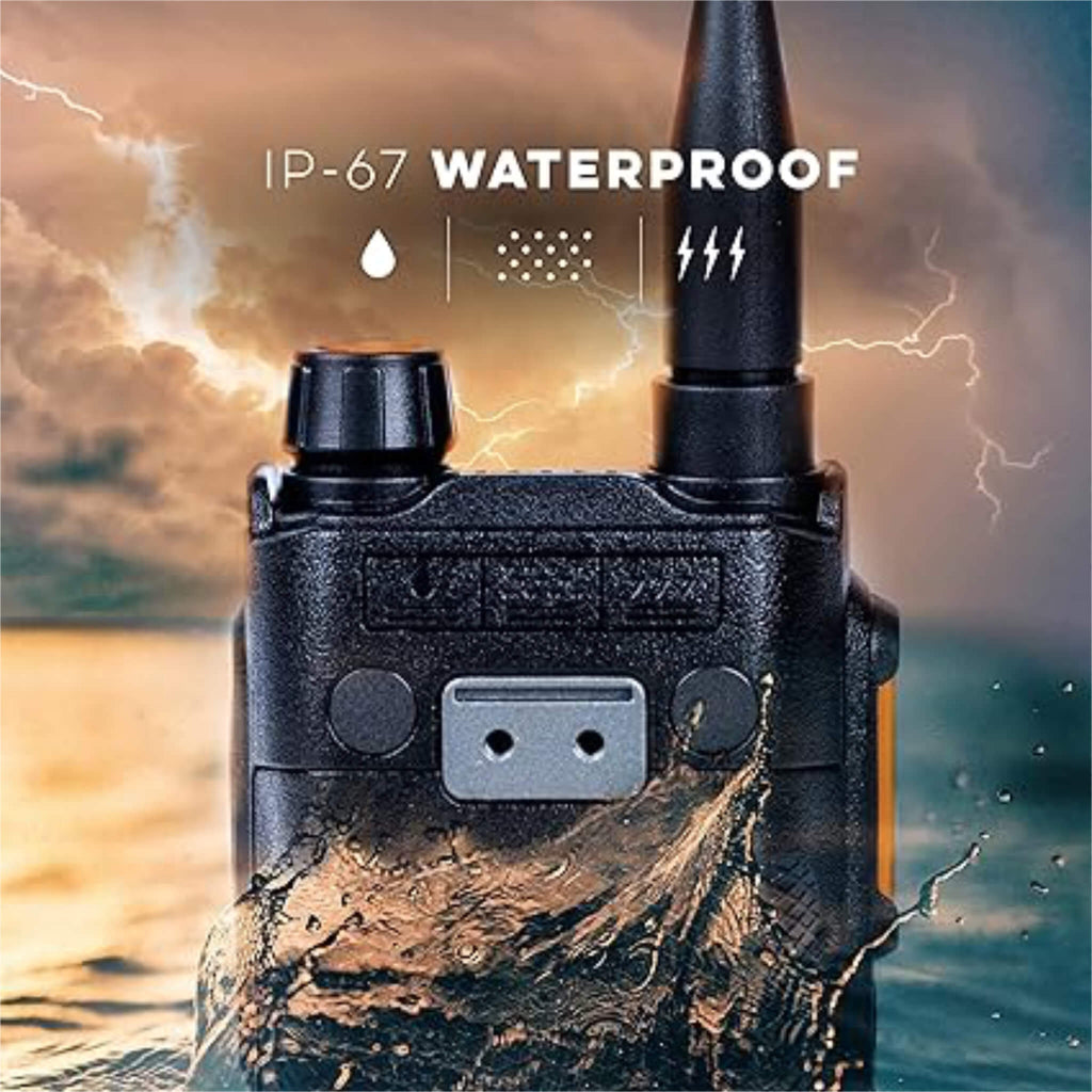 P/N: UV-PRO: BTECH UV-PRO IP67 Dual Band VHF/UHF Two-Way Radio – Equipped with APRS, Bluetooth, GPS, Text Messaging, Aviation Band Scanner, NOAA Weather Alerts, and a USB-C Rechargeable Battery. Comm Gear Supply CGS
