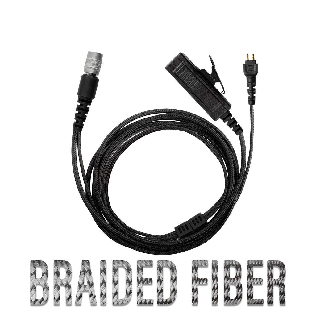 P/N: B2W-WK-TBD-SR: Otto wireless earbud V1-10610 V1-10611 V1-10666 V1-10471 Braided fiber Surveillance Mic & OTTO USA Made Wireless Earpiece Kit - Motorola, Kenwood, Harris, M/A Com, Tait Comm Gear Supply CGS