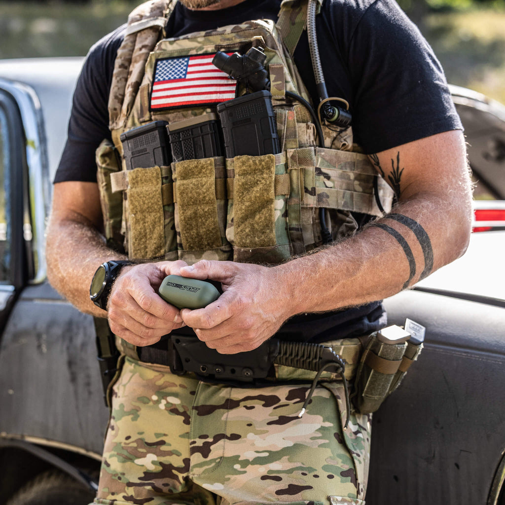  CAL-BT The Caliber features Active Hearing Protection & Enhancement Ear Plugs for shooting, hunting, training, isotunes iso tunes. Bluetooth enabled Comm Gear Supply CGS 