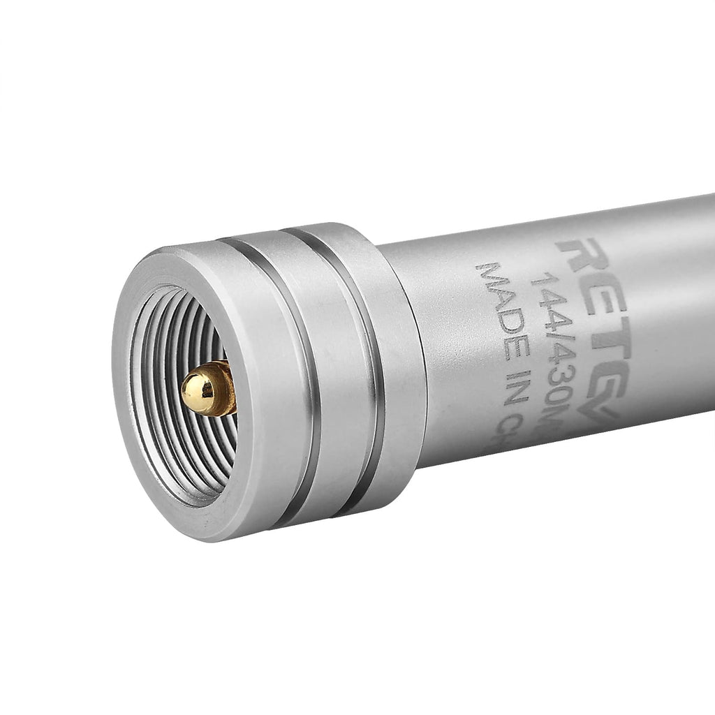 P/N: RT90: The Retevis RT90 50 Watt Dual Band DMR Mobile with the MA07 Stainless Steel Antenna Kit supports analog and digital mode. It provides dual band, dual standby, dual display, dual time slot, operating on both 400-480MHz UHF frequencies and 136-174MHz VHF at up to 50 watts VHF and 45 watts UHF Comm Gear Supply CGS