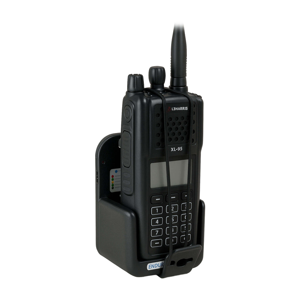 EVC-HA1-4: Complete Rugged Mounted In-Car 4x Charger Kit for Harris(L3Harris) Radio/Walkie P5300 Series, P5370, P5350, P5400 Series, P5450, P5470, XG-15(P/MultiMode), XG-25(P/Pe/MultiMode), XG-75(P/Pe/MultiMode), P5500 Series, P5550, P5570, P7300 Series, P7350, P7370 XL-95