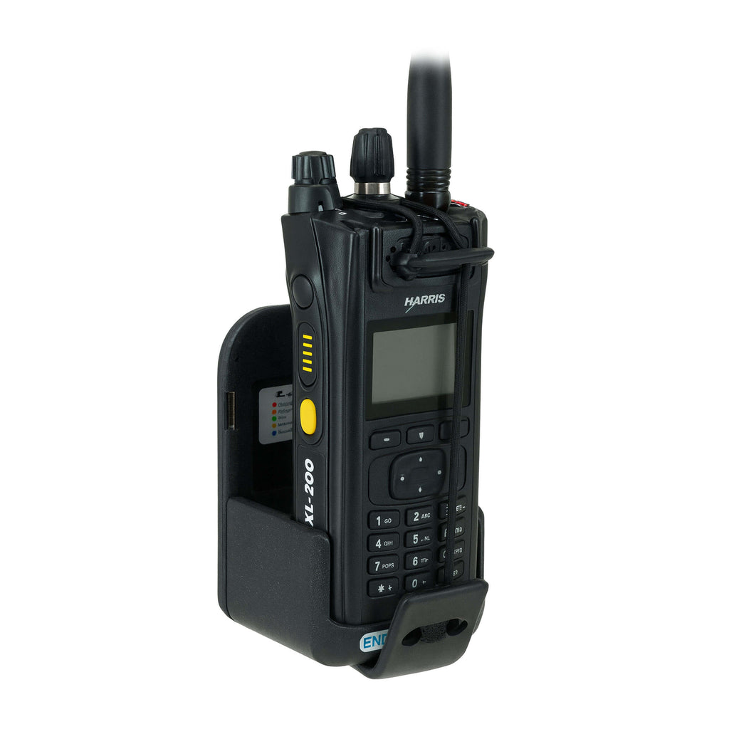 EVC-HA3: Complete Rugged Mounted In-Car Charger Kit for Harris(L3Harris), XL185P, XL185Pi, XL-200P, XL-200Pi. Also compatible with L3Harris IS batteries: XL-PS4J / 14035-4045-01, XL-PA3X / 14035-4010-05.