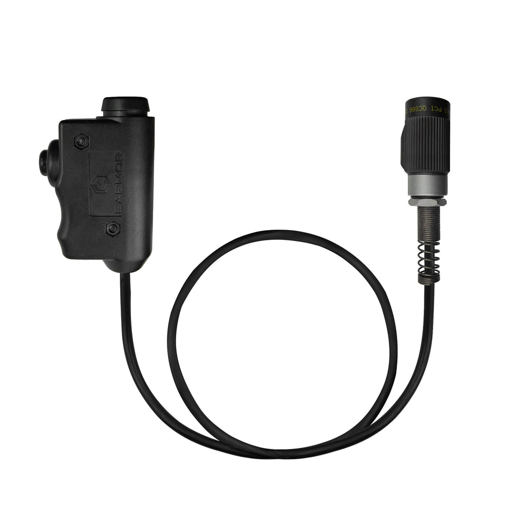 P/N: M51-MIL: Tactical Headset Push To Talk(PTT) Adapter for Harris, Thales, Tri, PRC, Falcon Series, MBITR Series, (U229/U329 Connector).& Compatible w/: NATO/Military Wiring, Select 3M Peltor Comtac & TCI Liberator Models, Earmor, PolTact, Utilizes the standardized NEXUS TP-120 Connector. Comm Gear Supply CGS