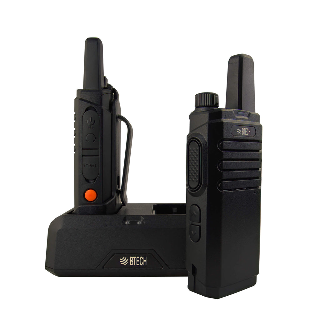 no license radio 2PACK-FRS-B1: The BTECH FRS-B1 are license free FRS walkie talkies programmed with all 22 FRS channels used by FRS radios. Comm Gear Supply CGS