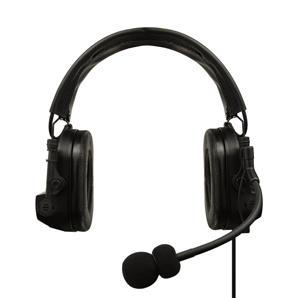 Tactical Radio Helmet Headset w/ Active Hearing Protection - PTH-V2-29 Material Comms PolTact Headset & Push To Talk(PTT) Adapter For Tactical Radio Headset w/ Active Hearing Protection - Harris(L3Harris): XG-100, XG-100P, XL-185, XL-185P, XL-185Pi, XL-150/P, XL-95/P, XL-200, XL-200P, XL-200Pi Comm Gear Supply CGS