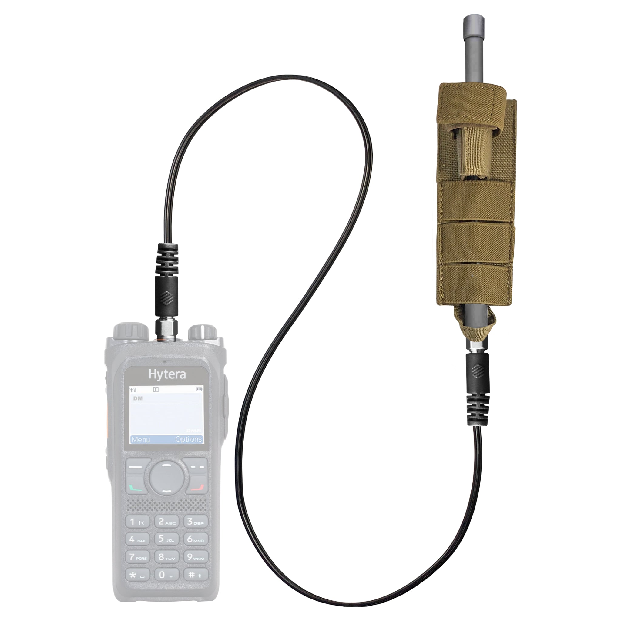 Tactical Antenna Relocation Kit(Black, Tan, or Green) - Hytera w