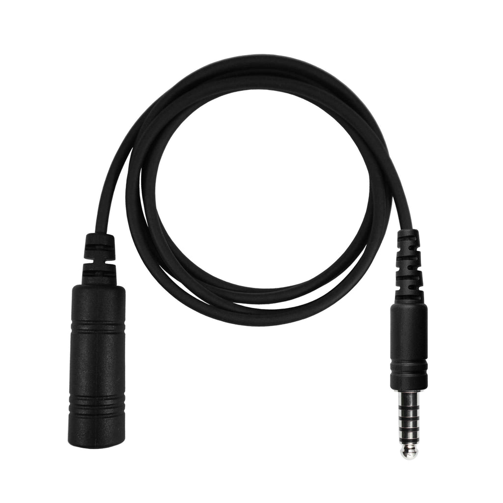P/N: HELO-5P-CABLE-TBD - Choose between a 12"(Approx.&nbsp; 30cm) or 5'(Approx. 152cm) extension cable for helicopter/intercom headset or for cable management on a carrier vest. TP-105/U834 to TJ-105/U385 Comm Gear Supply CGS