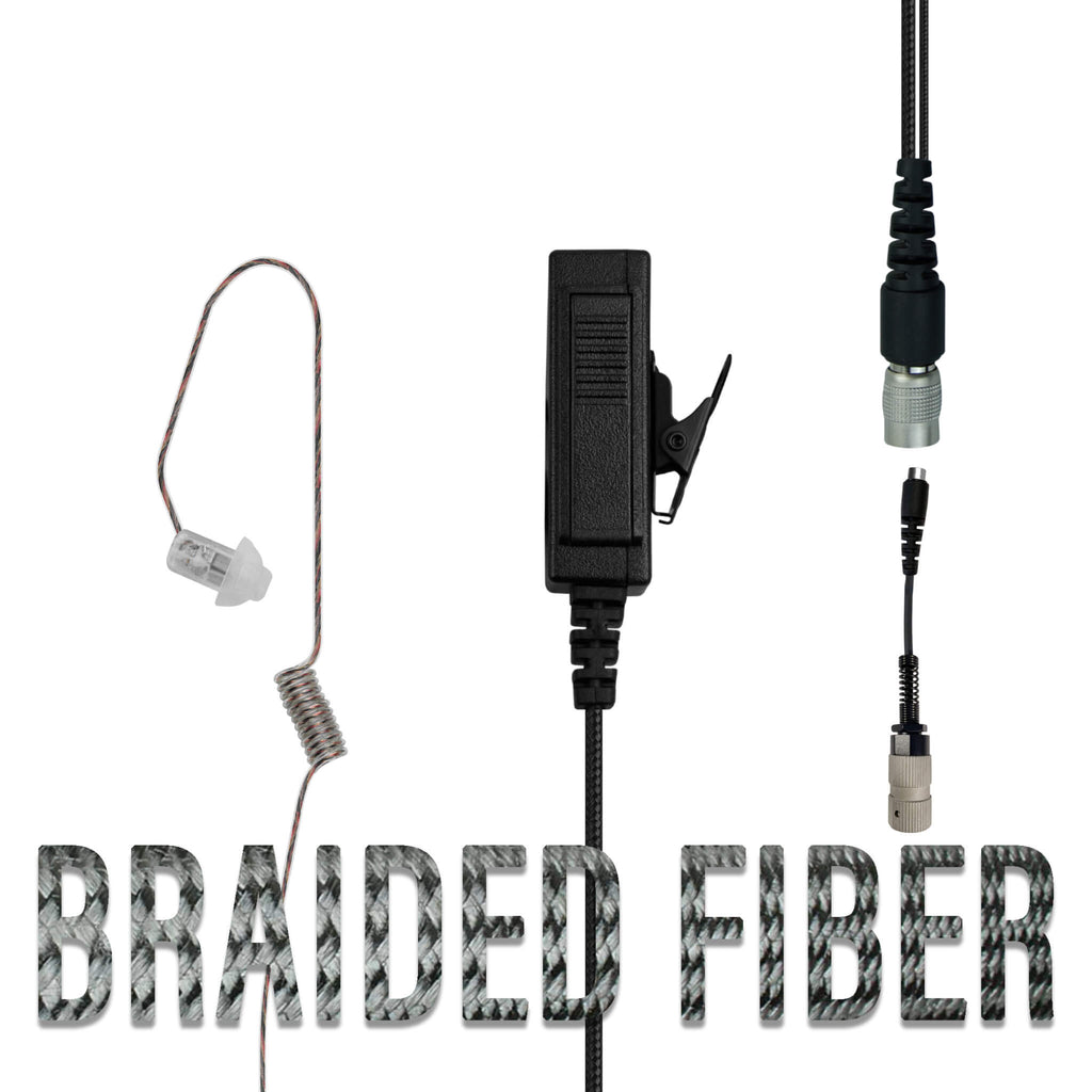 I-B2WU229RR poltact Braided Fiber Tactical Mic & Invisible Series Tubeless Earpiece Kit w/ Quick Disconnect Hirose Connector Easy Connect Quick Release connector  Harris L3Harris Falcon III Thales RF 7800V 5800 LVIS USA AN/PRC-113 AN/PRC-119 AN/PRC-150 AN/PRC-152 AN/PRC-154 AN/PRC-117 AN/PRC-119  tubeless material comms communications Comm Gear Supply CGS 3.5F+2W-V2-Hirose 3.5F+1WB-V2-Hirose Choice Tier 1 Choice Tier 2 Choice Tier 3 Compact C+WWPTT-Hirose C+WPTT-Hirose T-3-Hirose Cyclone N-ear surveillance 