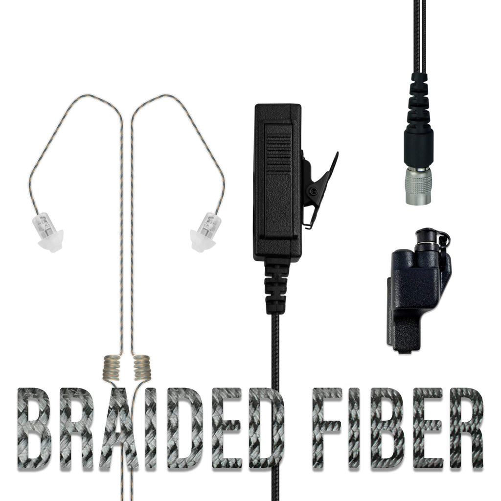 ID-B2W23RR poltact Braided Fiber dual ear Tactical Mic & Invisible Series Tubeless Earpiece Kit w/ Quick Disconnect Hirose Connector Easy Connect Quick Release connector EP1323EC-WMotorola XTS1500 XTS2500 XTS3000,XTS3500 XTS5000 HT1000 JT1000 MT2000 MTS2000 MTX838 MTX900 MTX8000 MTX9000 PR1500 tubeless  material comms communications Comm Gear Supply CGS 3.5F+2W-V2-Hirose 3.5F+1WB-V2-Hirose Choice Tier 1 Choice Tier 2 Choice Tier 3 Compact C+WWPTT-Hirose C+WPTT-Hirose T-3-Hirose Cyclone N-ear surveillance 