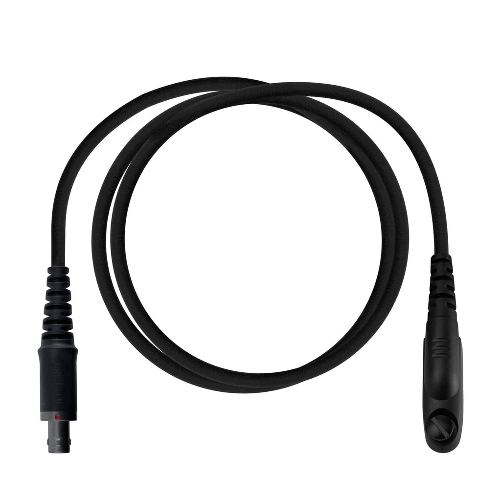 P/N: INV-V-43: Radio Connector Downlead for Invisio V Series Control Box/PTT(V10, V20, V50, V60- GEN I &amp; GEN II). Compatible w/ Motorola: EX500, EX560-XLS, EX600, EX600XLS, GL2000, GP328PLUS, GP338PLUS, GP344, GP338, PRO5151 ELITE, Retevis: RT29, RT47, RT48, RT82, RT83, RT87, HYT: PT-790, TC-3000, TC-3600, TC-610P, TC-780, TC-780MPT, Ailunce: HD1, HD2, Siyata SD-7, Simoco SRP9180 &amp; More INV12333 Com Cable - CC01 - 13-Pin (Motorola GP344)- Black - 800mm