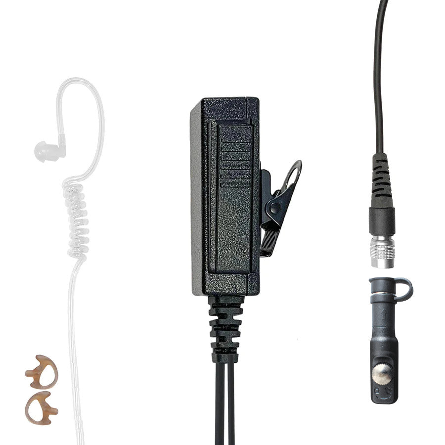 Mic & Earpiece Radio Kit - Quick Disconnect Hytera PT-580, PD7 Series, PD982 & More Hytera PT-580, PD-702, PD-782, PD-785, PD-982 & more. Comm Gear Supply CGS LT55SR