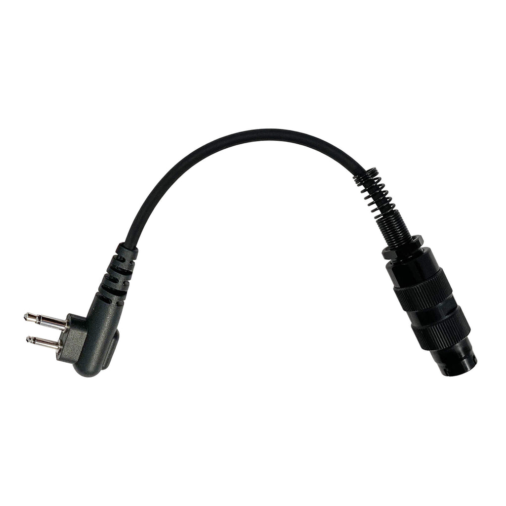 u238 male U-238 M55116 headsets/PTT systems by 3M Peltor, TCI, TEA, MSA, SORDIN MIL-03: Adapter to convert Military Connectors: U-229(5 Pin) U-329(6 Pin) Connectors to Yaesu 2 Pin: FT-65, FT25, FT-4XR, FT-4VR Comm Gear Supply CGS