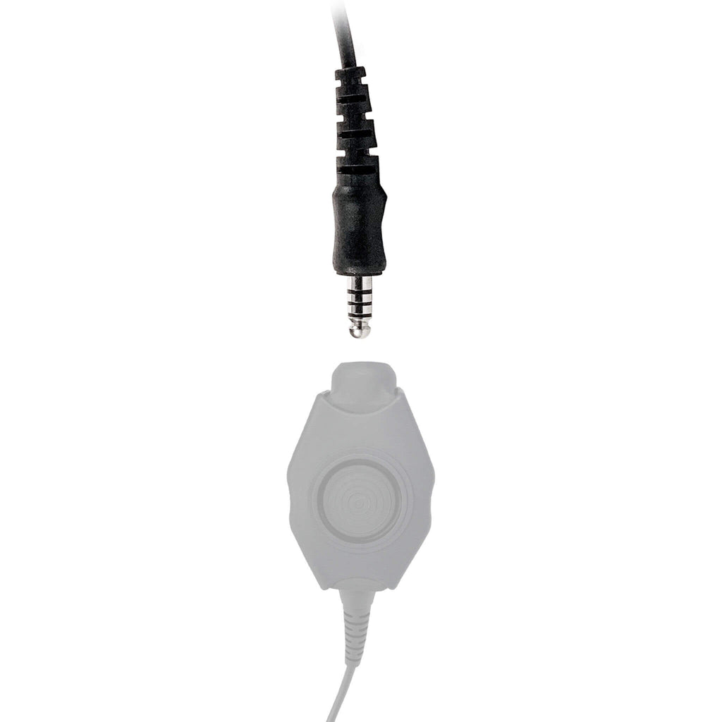 Tactical Temple Transducer Headset w/ Noise Cancelling Boom Mic - Headset Only - Compatible w/ Peltor, TCI, TEA, MSA, Helicopter Comm Gear Supply CGS PTH-V3