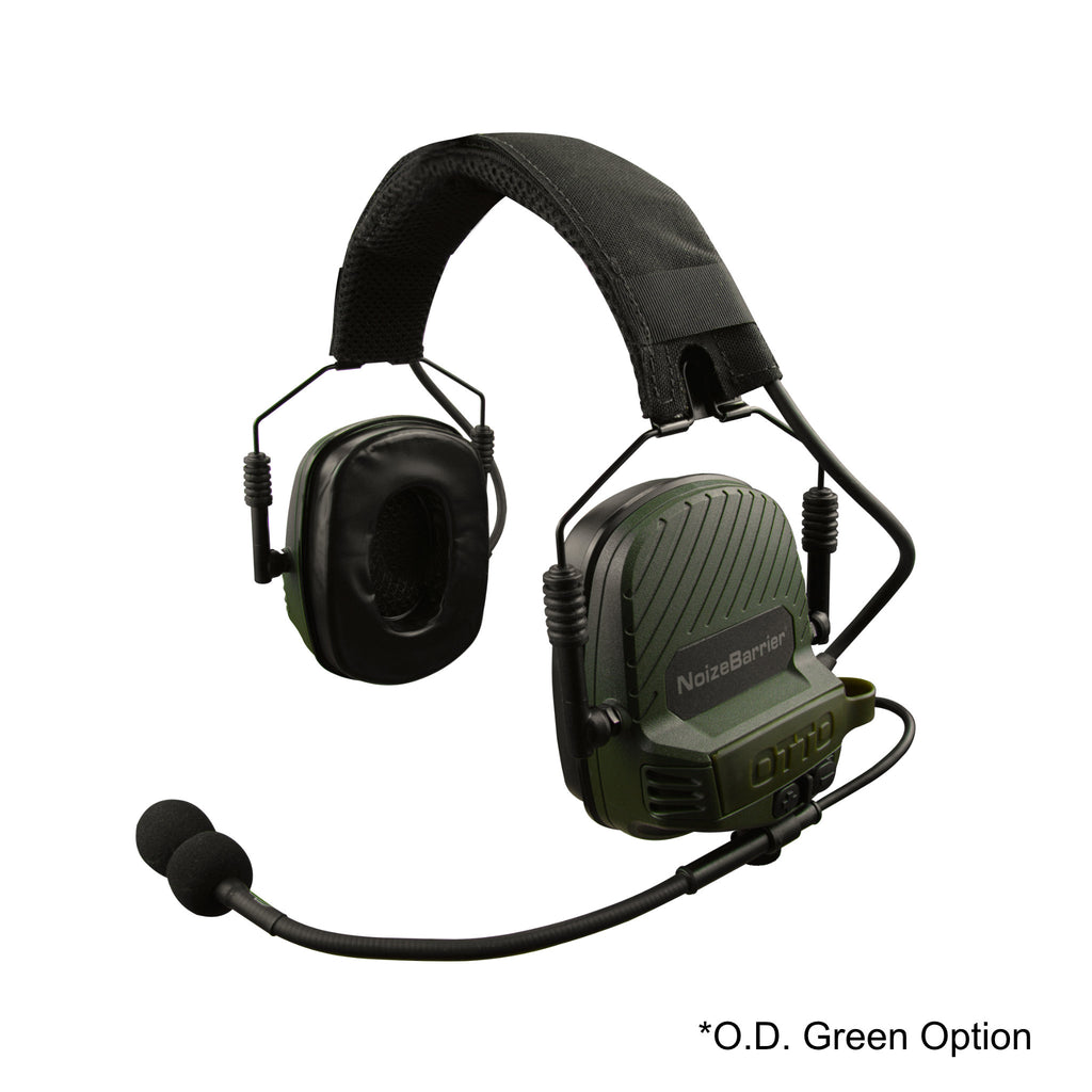 OTTO TAC NoizeBarrier Tactical Radio Headset w/ Active Hearing Protection - headset only V4-11033FD, V4-11033BK, or V4-11033OD Comm Gear Supply CGS