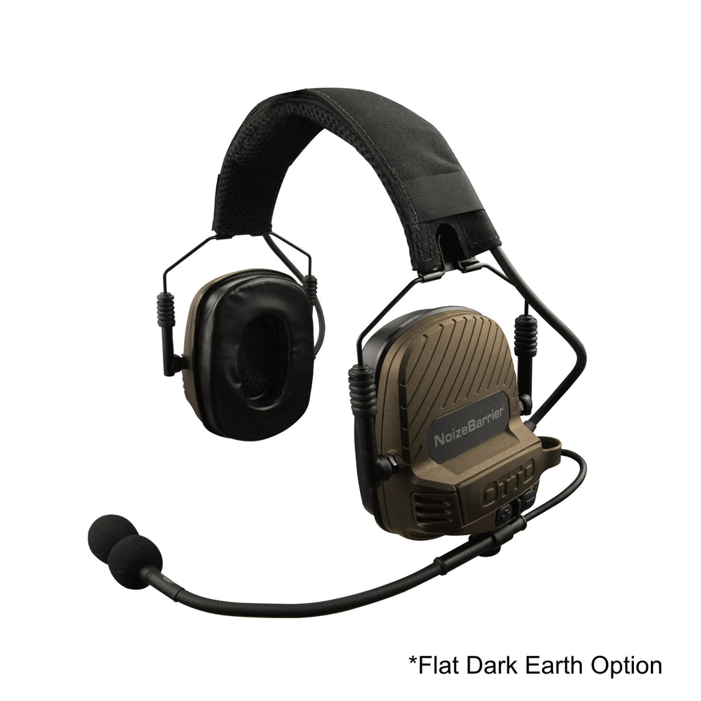 OTTO TAC NoizeBarrier Tactical Radio Headset w/ Active Hearing Protection - 2 Pin Motorola HYT Tekk BearCom Blackbox V4-11032FD V4-11032BK V4-11032OD V4-11033FD V4-11033BK V4-11033OD V4-11054BK V4-11055BK V4-11056BK V4-11058BK V4-11082BK Comm Gear Supply CGS
