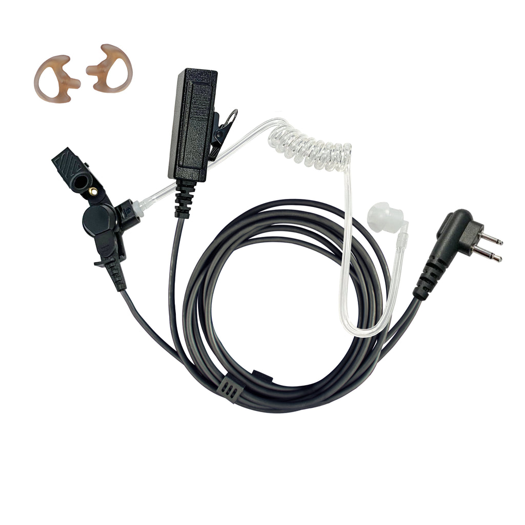 PS03: Complete Surveillance Earpiece Kit For Mic & Earpiece 2 Wire Radio Kit: Yaesu 2 Pin: FT-65, FT25, FT-4XR, FT-4VR. Ideal for Church / Temple Security. Comm Gear Supply CGS