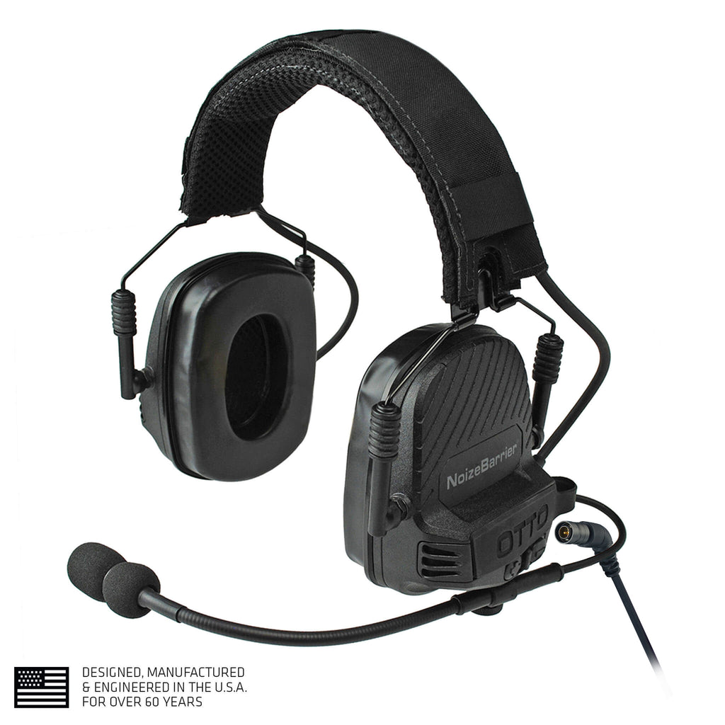 OTTO quick disconnect TAC NoizeBarrier Tactical Radio Headset w/ Active Hearing Protection - headset only V4-11042FD, V4-11042BK, V4-11042OD Comm Gear Supply CGS V4-11032FD-QD, V4-11032BK-QD, V4-11032OD-QD
