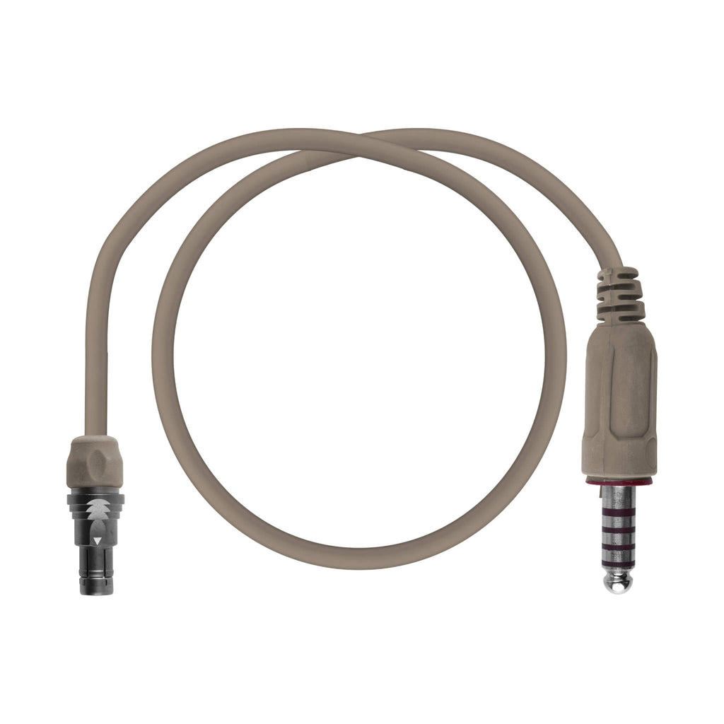 1001228-00-0021, 1001228-00-0027 1001228-01-0021, 1001228-01-0027 Ops-Core U174 Stereo Downlead Cable Only for Connectorized Amp Headsets Comm Gear Supply CGS u385 tp-105 tp105 dual comm