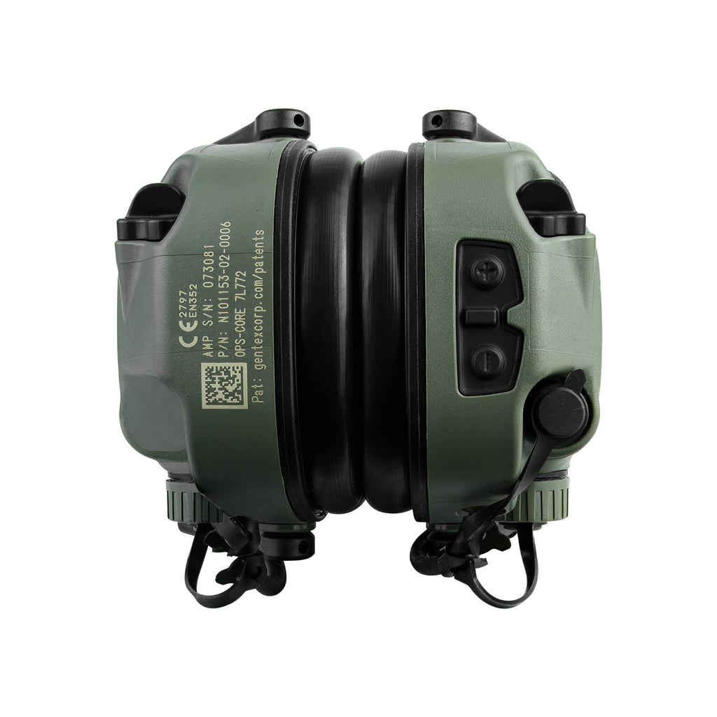 N101153-02-0000, N101153-02-0001, N101153-02-0002, N101153-02-0003 Ops-Core AMP Tactical Headset w/ Active Hearing Protection - Headset connectorized nfmi Comm Gear Supply CGS