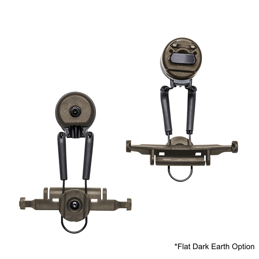 C102365BK, C102365FD, C102365OD  USA Made Helmet Mount Kit for Team Wendy Rail System. Compatible with OTTO headsets: V4-11032FD V4-11032BK V4-11032OD V4-11033FD V4-11033BK V4-11033OD V4-11054BK V4-11055BK V4-11056BK V4-11058BK V4-11082BK V4-11072BK V4-11072FD V4-11072OD Comm Gear Supply CGS