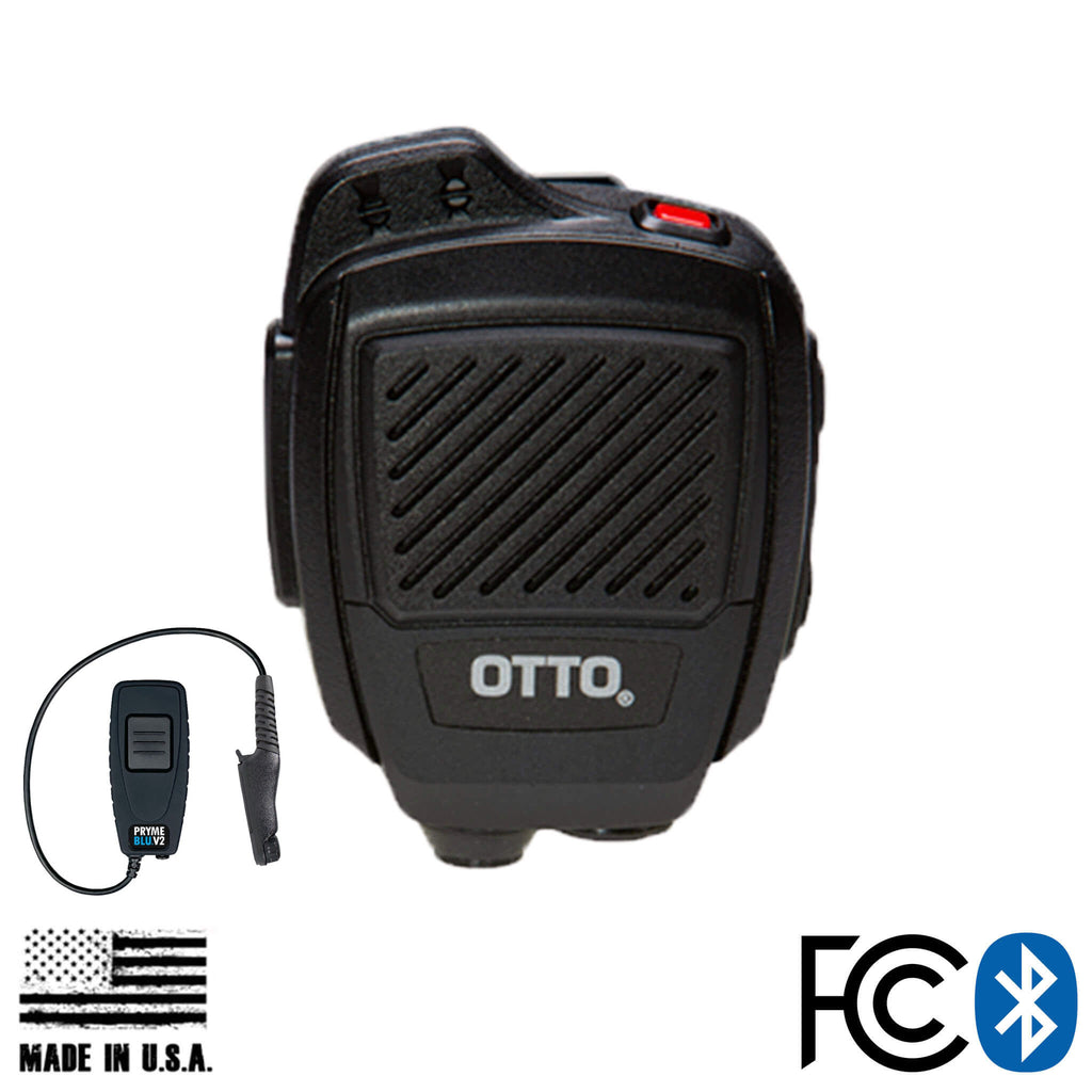 CGS-OTTOBT-500-M20-V2 Bluetooth OTTO USA Made Speaker Mic & Adapter For Motorola R7, MXP600 & ION Series Comm Gear Supply CGS