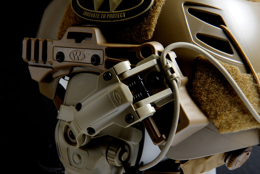 N101153-02-0202 FG N101153-02-0203 Ops-Core AMP Tactical Headset w/ Active Hearing Protection - Headset Only Fixed Single Lead U174 nfmi Close out foliage green urban gray amps limited Comm Gear Supply CGS 